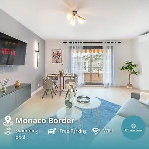 Appartement 5mn Monaco - Vue Mer - Parking - Piscine - Bb